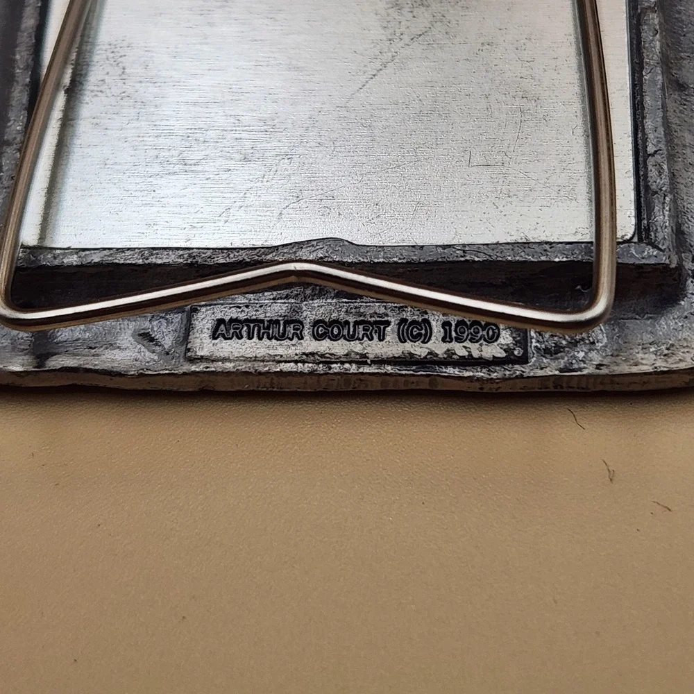 Arthur Court 1990 Vintage Mini Photo Picture Frame Goose Outdoor Geese Pewter